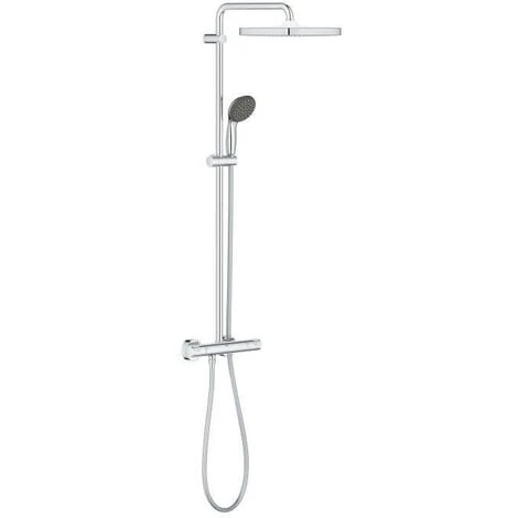 GROHE Colonne De Douche Avec Mitigeur Thermostatique Vitalio Start 250, Douche Apparente, Tete De Douche 250mm, 26696000 3 GROHE Colonne De Douche Avec Mitigeur Thermostatique Vitalio Start 250, Douche Apparente, Tete De Douche 250mm, 26696000
