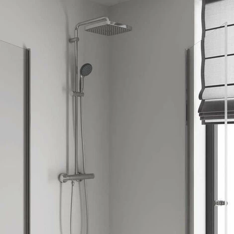 GROHE Colonne De Douche Avec Mitigeur Thermostatique Vitalio Start 250, Douche Apparente, Tete De Douche 250mm, 26696000 4 GROHE Colonne De Douche Avec Mitigeur Thermostatique Vitalio Start 250, Douche Apparente, Tete De Douche 250mm, 26696000 – Image 2