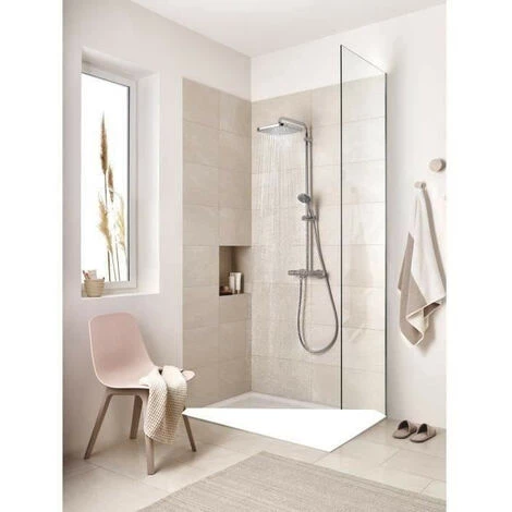 GROHE Colonne De Douche Avec Mitigeur Thermostatique Vitalio Start 250, Douche Apparente, Tete De Douche 250mm, 26696000 5 GROHE Colonne De Douche Avec Mitigeur Thermostatique Vitalio Start 250, Douche Apparente, Tete De Douche 250mm, 26696000 – Image 3