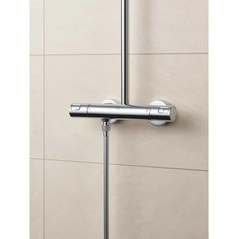 GROHE Colonne De Douche Avec Mitigeur Thermostatique Vitalio Start 250, Douche Apparente, Tete De Douche 250mm, 26696000 7 GROHE Colonne De Douche Avec Mitigeur Thermostatique Vitalio Start 250, Douche Apparente, Tete De Douche 250mm, 26696000 – Image 5
