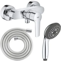GROHE Mitigeur De Douche Start 2021 Monocommande Avec Douchette 3jets Vitalio Start 100 Et Flexible 200cm