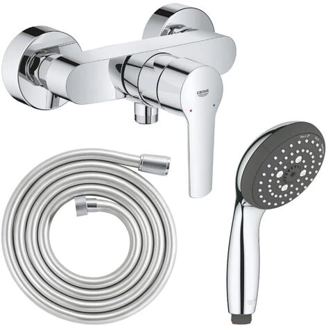 GROHE Mitigeur De Douche Start 2021 Monocommande Avec Douchette 3jets Vitalio Start 100 Et Flexible 200cm 3 GROHE Mitigeur De Douche Start 2021 Monocommande Avec Douchette 3jets Vitalio Start 100 Et Flexible 200cm