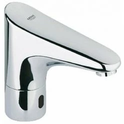 Grohe Europlus E Robinet Pour Lavabo Infrarouge Sans Mélangeur Avec Alimentation 6V Chrome - Chrome -GROHE Soldes 57963542 2