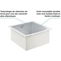 GROHE Evier 1 Cuve En Acier Inoxydable K700 -GROHE Soldes 58070163 4