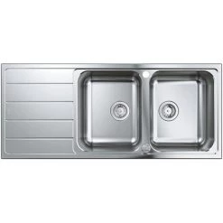 GROHE Evier 2 Cuves Avec égouttoir Réversible En Acier Inoxydable K500 7 GROHE Evier 2 Cuves Avec égouttoir Réversible En Acier Inoxydable K500 -GROHE Soldes 58180550 3