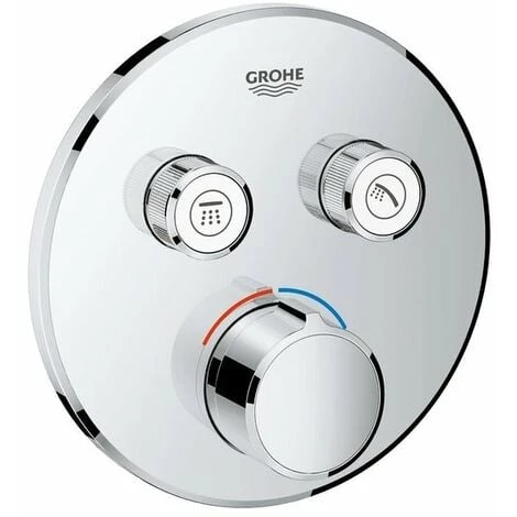 Grohe Smartcontrol Partie De Finition Pour Robinet De Douche Encastrable Avec Inverseur 2 Voies Rond Chrome - Chrome 3 Grohe Smartcontrol Partie De Finition Pour Robinet De Douche Encastrable Avec Inverseur 2 Voies Rond Chrome - Chrome