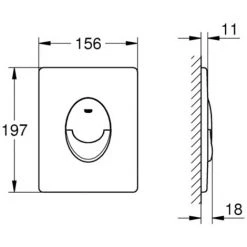 GROHE Pack WC Sans Bride Bau Ceramic Avec Abattant Slim + Bâti Support WC Rapid SL + Plaque De Commande Start, Chromé 10 GROHE Pack WC Sans Bride Bau Ceramic Avec Abattant Slim + Bâti Support WC Rapid SL + Plaque De Commande Start, Chromé -GROHE Soldes 59471074 4