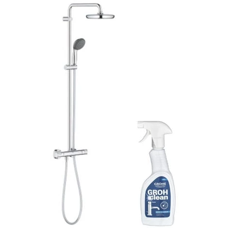 GROHE Colonne De Douche Thermostatique Vitalio Start System 210 Avec Nettoyant GrohClean 3 GROHE Colonne De Douche Thermostatique Vitalio Start System 210 Avec Nettoyant GrohClean