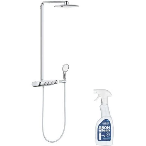 GROHE Colonne Douche Thermostatique GROHE Rainshower System Smartcontrol Duo 360 Avec Nettoyant GrohClean 3 GROHE Colonne Douche Thermostatique GROHE Rainshower System Smartcontrol Duo 360 Avec Nettoyant GrohClean