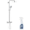 GROHE Colonne De Douche Thermostatique Rainshower System 210 Avec Nettoyant GrohClean -GROHE Soldes 59973933 1