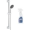 GROHE Ensemble De Douche 1 Jet Avec Barre Vitalio Start 100 Chromé + Nettoyant Robinetterie GrohClean -GROHE Soldes 60032769 1