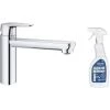 GROHE Mitigeur Cuisine Start Curve Bec Bas Chromé + Nettoyant Robinetterie GrohClean 2 GROHE Mitigeur Cuisine Start Curve Bec Bas Chromé + Nettoyant Robinetterie GrohClean -GROHE Soldes 60032771 1