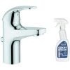 GROHE Mitigeur Lavabo Start Curve Taille S Chromé + Nettoyant Robinetterie GrohClean -GROHE Soldes 60033020 1