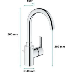 GROHE - Mitigeur Monocommande Lavabo /Taille L -GROHE Soldes 60043933 3