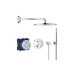 GROHE Ensemble Douche Thermostatique Encastrable Grohtherm Cube Rainshower Allure 230 + Nettoyant Robinetterie GroheClean -GROHE Soldes 60274463 3