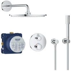 GROHE Ensemble Douche Thermostatique Encastrable Grohtherm Cube Rainshower Allure 230 + Nettoyant Robinetterie GroheClean -GROHE Soldes 60274463 4