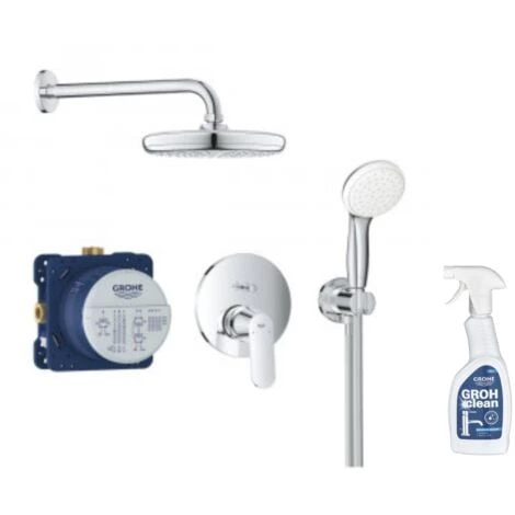 GROHE Ensemble Douche Encastrable Eurosmart Cosmopolitan + Nettoyant Robinetterie GroheClean 3 GROHE Ensemble Douche Encastrable Eurosmart Cosmopolitan + Nettoyant Robinetterie GroheClean