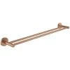 Grohe Essentials Double Barre Porte-serviettes En Métal Avec Fixations Cachées, Warm Sunset Brossé (40802DL1) -GROHE Soldes 62146603 1