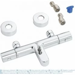 GROHE Precision Joy Mitigeur Thermostatique Bain / Douche 1/2 Chromé 34337000 8 GROHE Precision Joy Mitigeur Thermostatique Bain / Douche 1/2 Chromé 34337000 -GROHE Soldes 62154594 3
