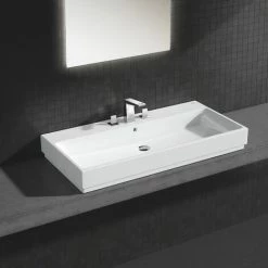 GROHE Cube Ceramic Vasque à Poser 100 Cm Blanc Alpin 3947500H -GROHE Soldes 62367943 3