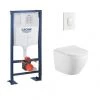 Pack WC Grohe Rapid SL + Cuvette KELOS Blanc Mat + Plaque Skate Air Blanc 1 Pack WC Grohe Rapid SL + Cuvette KELOS Blanc Mat + Plaque Skate Air Blanc -GROHE Soldes 63684393 1