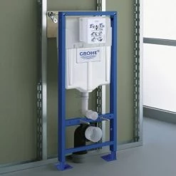 Pack WC Grohe Rapid SL + Cuvette KELOS Blanc Mat + Plaque Skate Air Blanc -GROHE Soldes 63684393 4