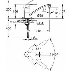 GROHE Mitigeur évier Eurostyle Cosmopolitan 33977002 7 GROHE Mitigeur évier Eurostyle Cosmopolitan 33977002 -GROHE Soldes 63724911 3