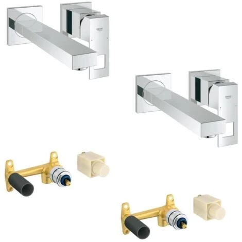 GROHE Mitigeur Mural Lavabo Eurocube Taille M 3 GROHE Mitigeur Mural Lavabo Eurocube Taille M