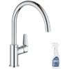 GROHE Mitigeur Cuisine Start Edge Bec Haut Chromé Avec Nettoyant GrohClean 1 GROHE Mitigeur Cuisine Start Edge Bec Haut Chromé Avec Nettoyant GrohClean -GROHE Soldes 64024360 1
