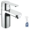 GROHE Mitigeur Lavabo Get Taille S Avec Tirette Chromé Avec Nettoyant GrohClean 1 GROHE Mitigeur Lavabo Get Taille S Avec Tirette Chromé Avec Nettoyant GrohClean -GROHE Soldes 64094564 1