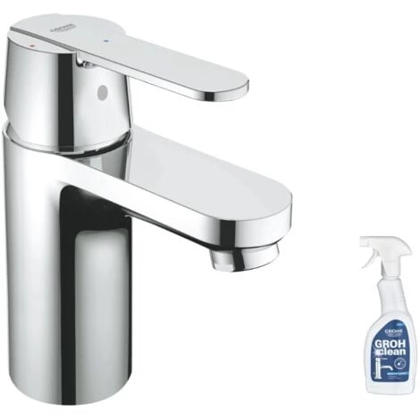 GROHE Mitigeur Lavabo Get Taille S Chromé Centré Avec Nettoyant GrohClean 3 GROHE Mitigeur Lavabo Get Taille S Chromé Centré Avec Nettoyant GrohClean