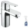 GROHE Mitigeur Lavabo Get Chromé Avec Tirette Avec Nettoyant GrohClean -GROHE Soldes 64095366 1