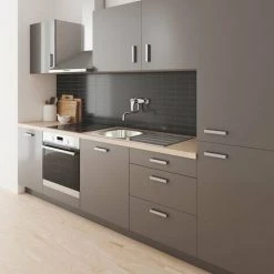 Grohe Eurosmart Robinet De Cuisine Mural Avec Connexions Et Bec Bas Tournant Entraxe = 15cm Saillie 27.7cm Chrome - Chrome -GROHE Soldes 64568884 2