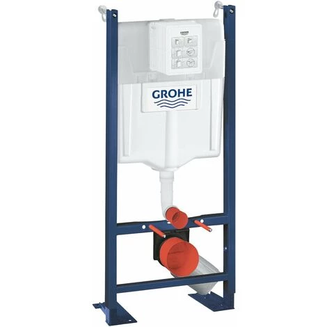 Grohe Pack WC Bâti Autoportant + WC Sans Bride SAT Infinitio Noir Mat + Abattant Softclose + Plaque Chrome Mat 4 Grohe Pack WC Bâti Autoportant + WC Sans Bride SAT Infinitio Noir Mat + Abattant Softclose + Plaque Chrome Mat – Image 2