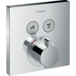 HANSGROHE Douche De Tête Raindance E, Façade Pour Mitigeur ShowerSelect, Douchette à Main, Flexible, Corps Encastré Et Coude De Raccordement -GROHE Soldes 65263019 4