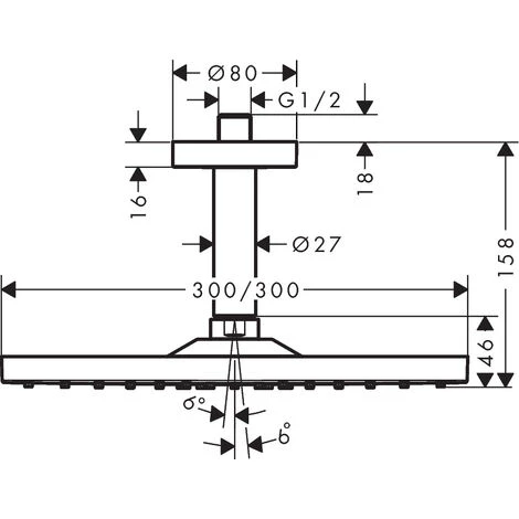 HANSGROHE Douche De Tête Raindance E, Façade Mitigeur Bain Douche Metropol Encastré Chromé, Douchette 3 Jets, Flexible, Corps Encastré Et Coude 4 HANSGROHE Douche De Tête Raindance E, Façade Mitigeur Bain Douche Metropol Encastré Chromé, Douchette 3 Jets, Flexible, Corps Encastré Et Coude – Image 2