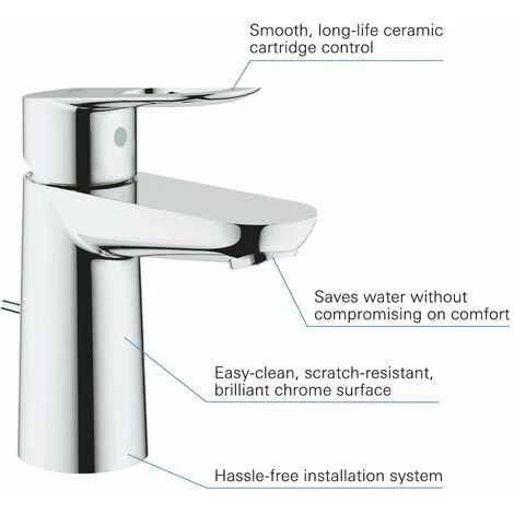 GROHE Start Loop Mitigeur Monocommande Lavabo Taille S Chromé 23349000 5 GROHE Start Loop Mitigeur Monocommande Lavabo Taille S Chromé 23349000 – Image 3