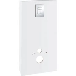 Grohe SOLIDO MONOBLOC Bâti-support Classique 560x1160 Mm, Habillage Blanc, Plaque De Commande Chrome (39377LS0)