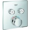 Thermostat GROHTHERM SMARTCONTROL Carré, 2 Robinets D'arrêt Graphite Dur GROHE 1 Thermostat GROHTHERM SMARTCONTROL Carré, 2 Robinets D'arrêt Graphite Dur GROHE -GROHE Soldes 69128540 1