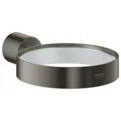 Grohe Atrio Porte-verre Mural Pour Porte Savon Brushed Hard Graphite - Brushed Hard Graphite -GROHE Soldes 69976212 3