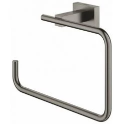 Grohe Essentials Cube Anneau Porte-serviette Cm Hard Graphite Brossé - Brushed Hard Graphite