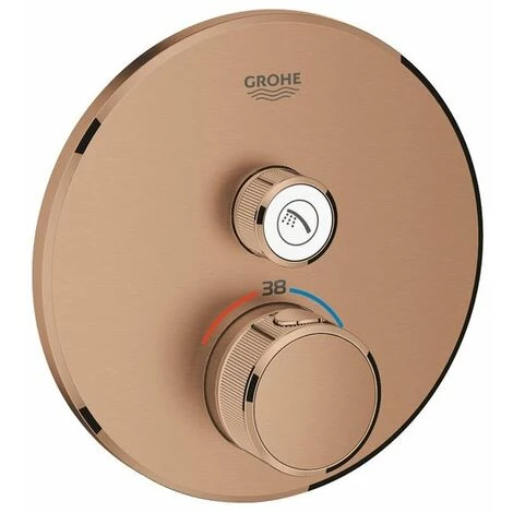 Grohe Grohtherm Smartcontrol Vanne De Douche Encastrée Thermostatique Warm Sunset Brossé - Warm Sunset Brossé 3 Grohe Grohtherm Smartcontrol Vanne De Douche Encastrée Thermostatique Warm Sunset Brossé - Warm Sunset Brossé