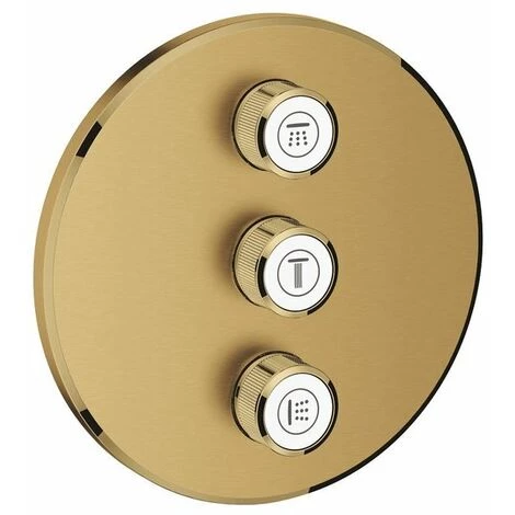 Grohe Smartcontrol Valve Partie Pour Installation Cachée Réglage De Débit (robinet D'arrêt) 3 Functions Rondbrushed Cool Sunrise - Brushed Cool Sunrise 3 Grohe Smartcontrol Valve Partie Pour Installation Cachée Réglage De Débit (robinet D'arrêt) 3 Functions Rondbrushed Cool Sunrise - Brushed Cool Sunrise