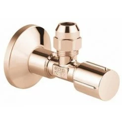 Grohe Robinet D'équerre Auto-freinant Avec Anneau Teflon 1/2"x3/8" Avec Poignée Métale Warm Sunset - Warm Sunset -GROHE Soldes 69976669 2