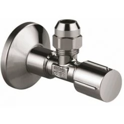 Grohe Robinet D'équerre Auto-freinant Avec Anneau Teflon 1/2"x3/8" Avec Poignée Métale Hard Graphite - Hard Graphite -GROHE Soldes 69976681 2