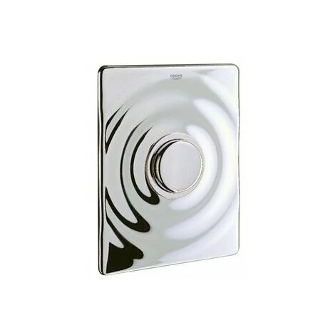 Grohe Surf Plaque De Commande Pour Bouton Encastrable Vertical Chrome - Chrome 3 Grohe Surf Plaque De Commande Pour Bouton Encastrable Vertical Chrome - Chrome