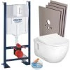 Grohe Pack WC Bâti-support Autoportant + WC Sans Bride Brilla + Abattant Softclose + Plaque Blanche + Set Habillage -GROHE Soldes 71177830 1