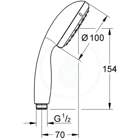 Grohe Tempesta 100 Douchette 2 Jets (27597001) 4 Grohe Tempesta 100 Douchette 2 Jets (27597001) – Image 2