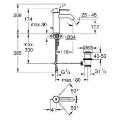 Grohe Essence Mitigeur Monocommande Lavabo Taille S (23589A01) -GROHE Soldes 7640545 2