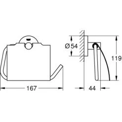 Grohe Essentials Dérouleur De Papier Mural (40367AL1) -GROHE Soldes 7698982 2